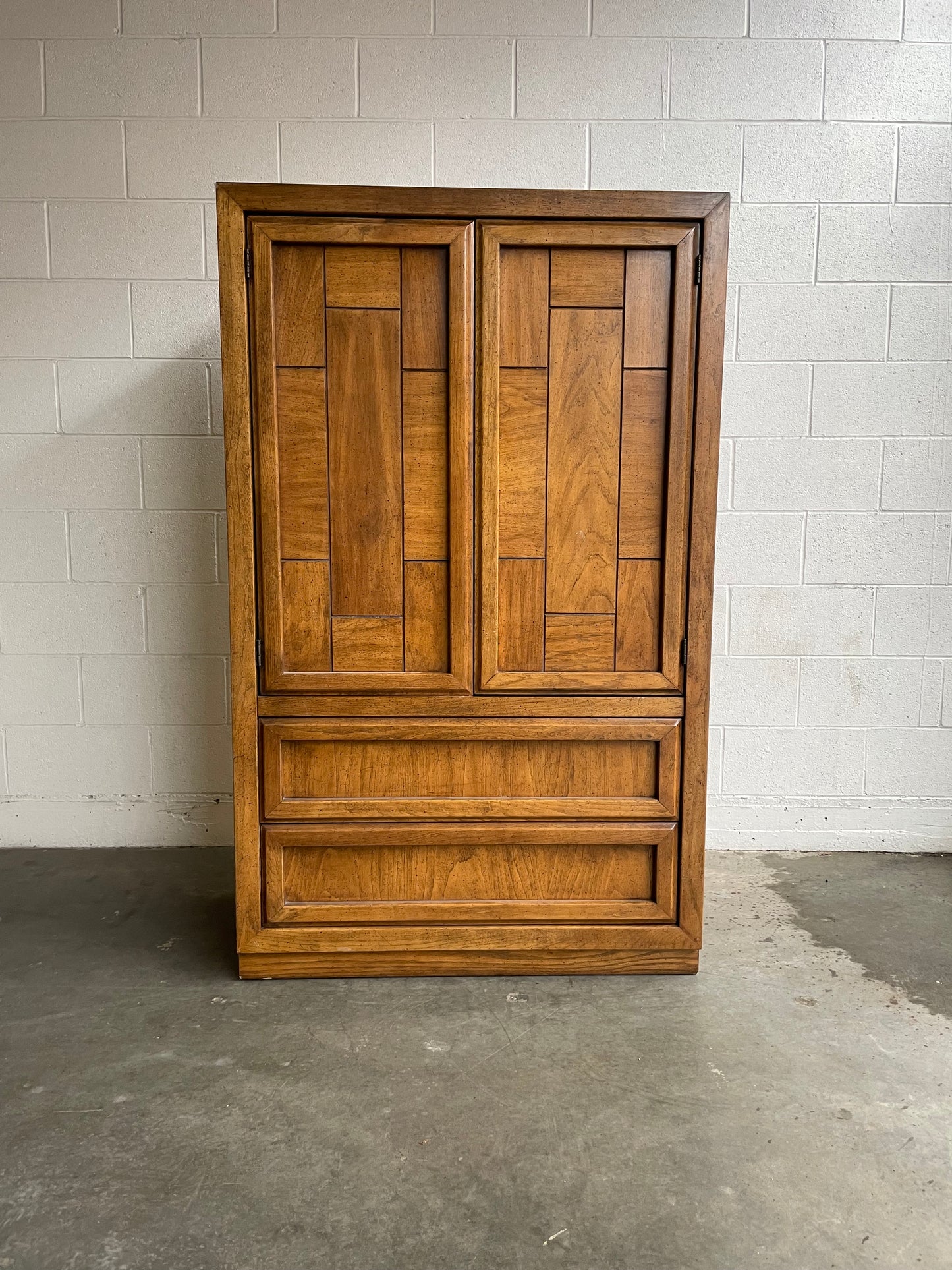 Vintage Dixie Mid Century Modern Armoire