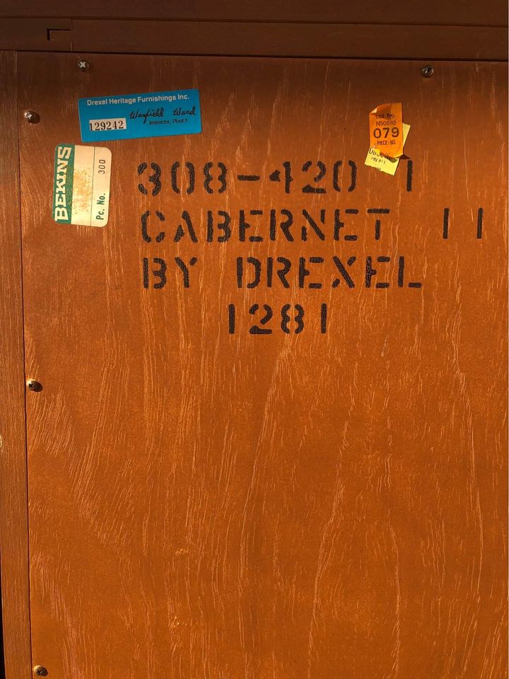 Drexel Heritage Cabernet Collection Armoire