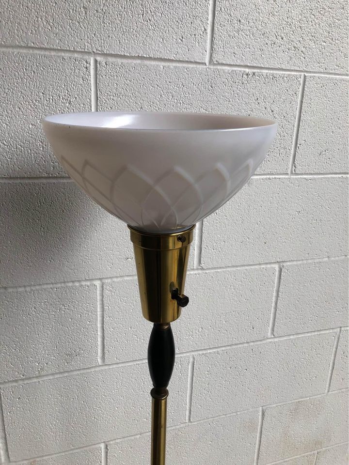 Vintage Brass Space Age Atomic Lamp - Early 20th century