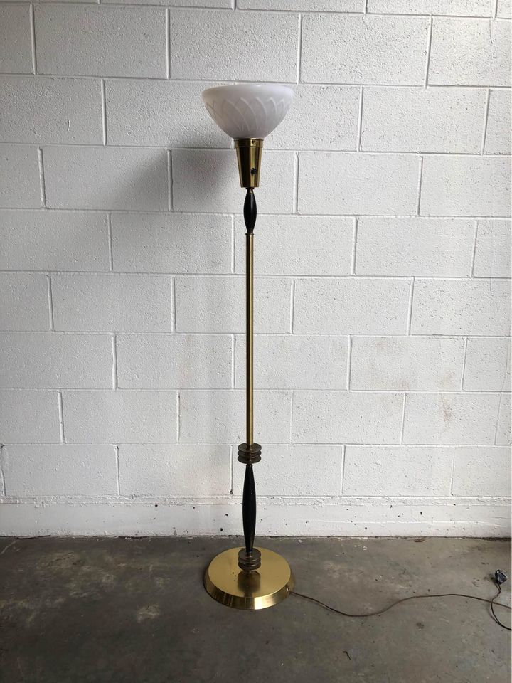 Vintage Brass Space Age Atomic Lamp - Early 20th century