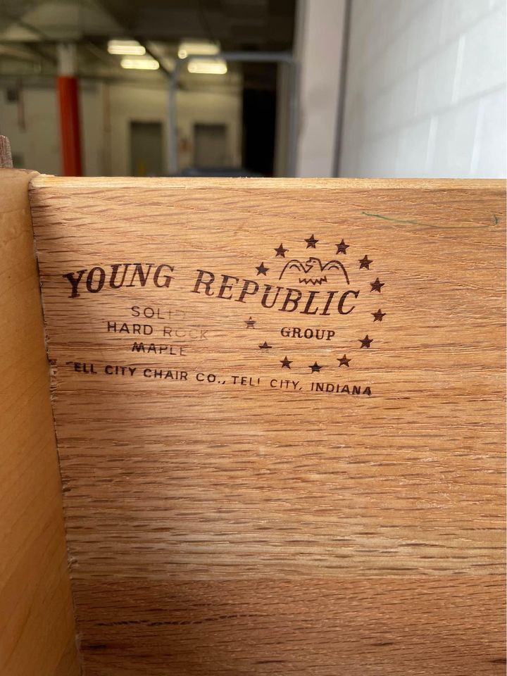 Solid Maple Nightstand - made by Tell City Young Republic