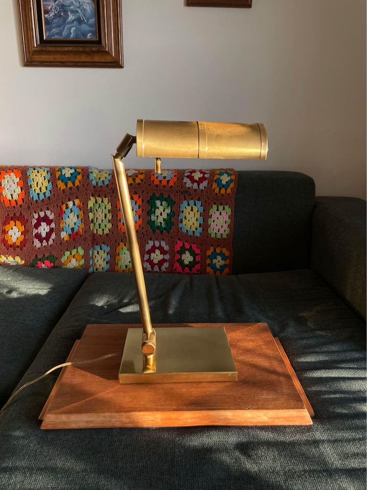 Vintage Brass Desk Lamp by Frederick Cooper