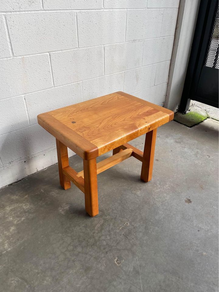 Unique Solid Wood End or Side Table - handmade in Oregon