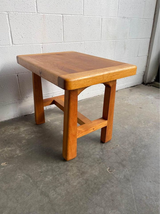 Unique Solid Wood End or Side Table - handmade in Oregon