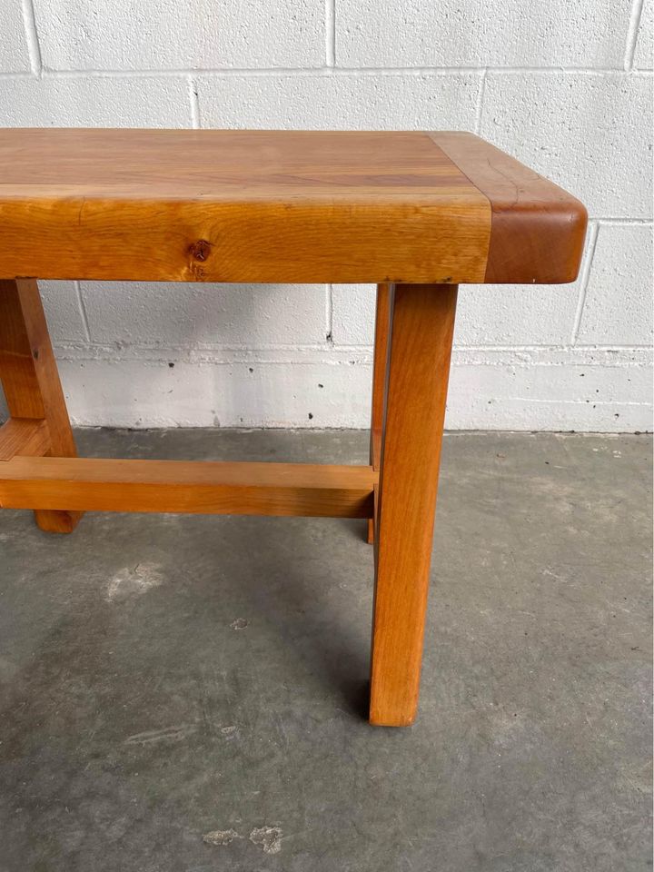 Unique Solid Wood End or Side Table - handmade in Oregon