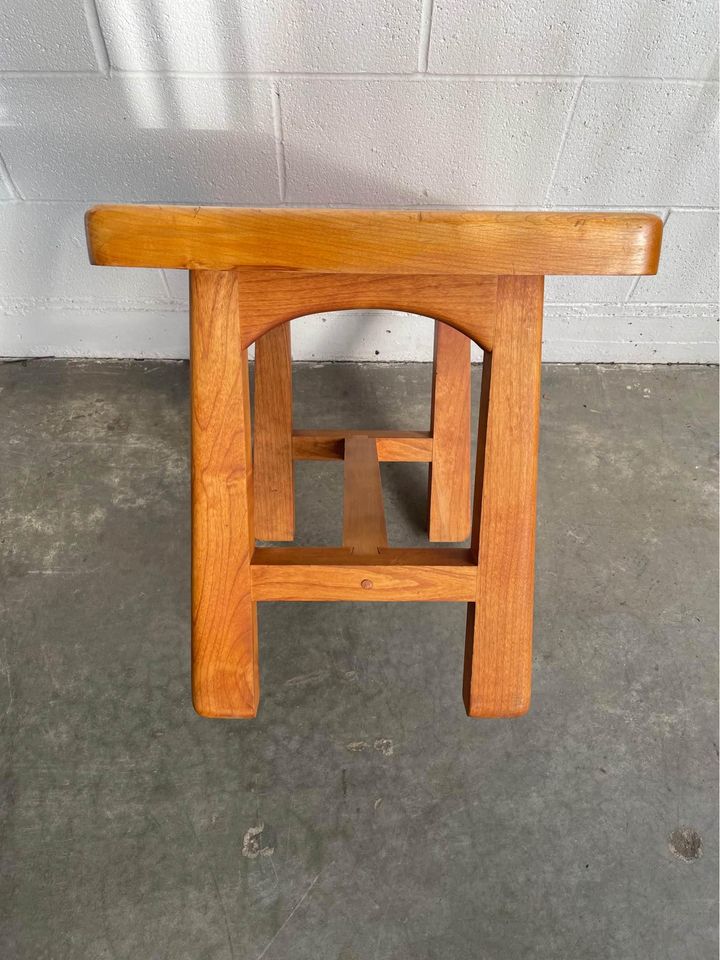 Unique Solid Wood End or Side Table - handmade in Oregon