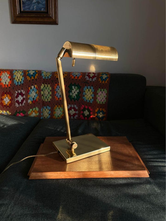 Vintage Brass Desk Lamp by Frederick Cooper
