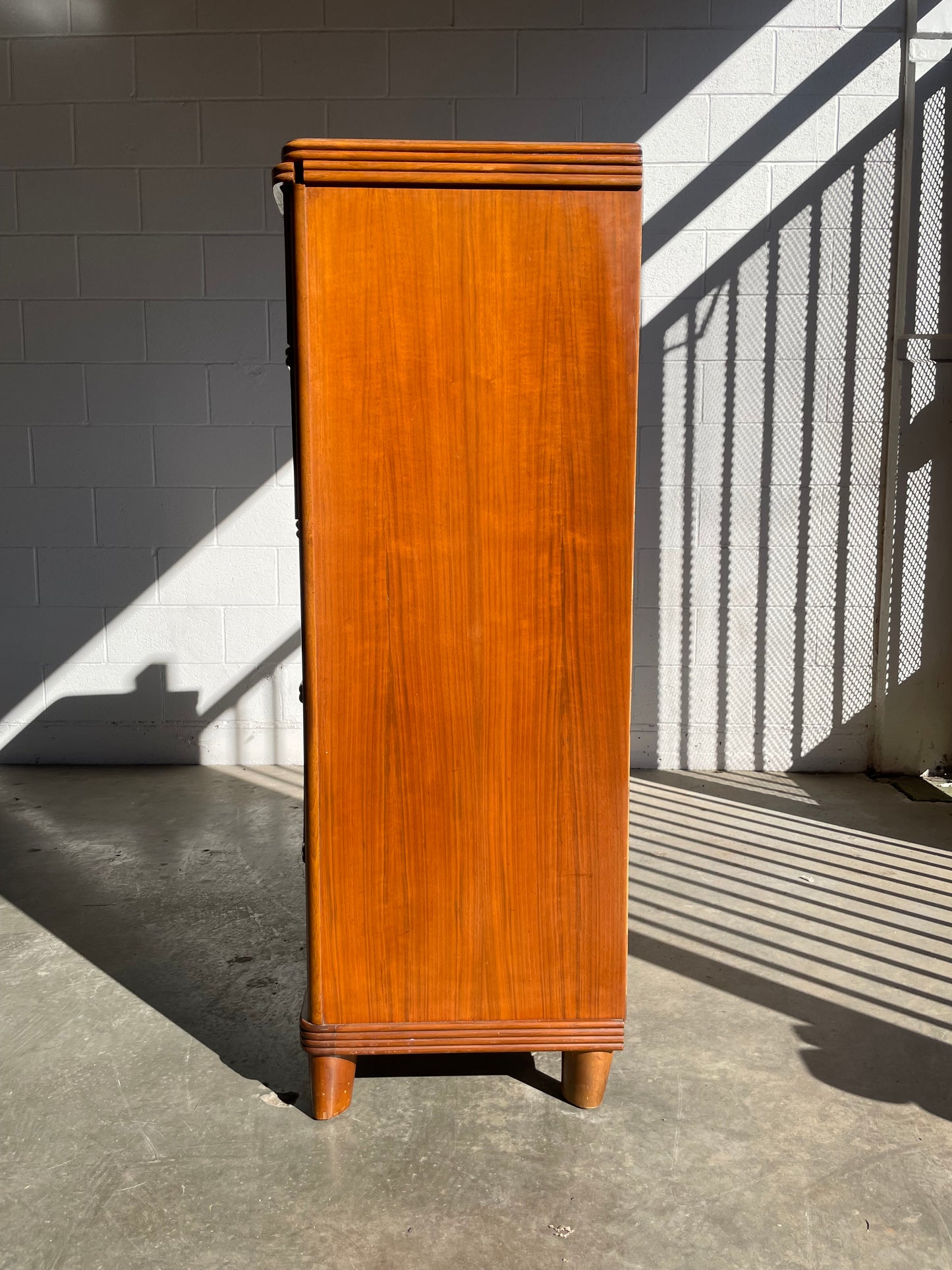 Solid Wood Five Drawer Highboy Dresser