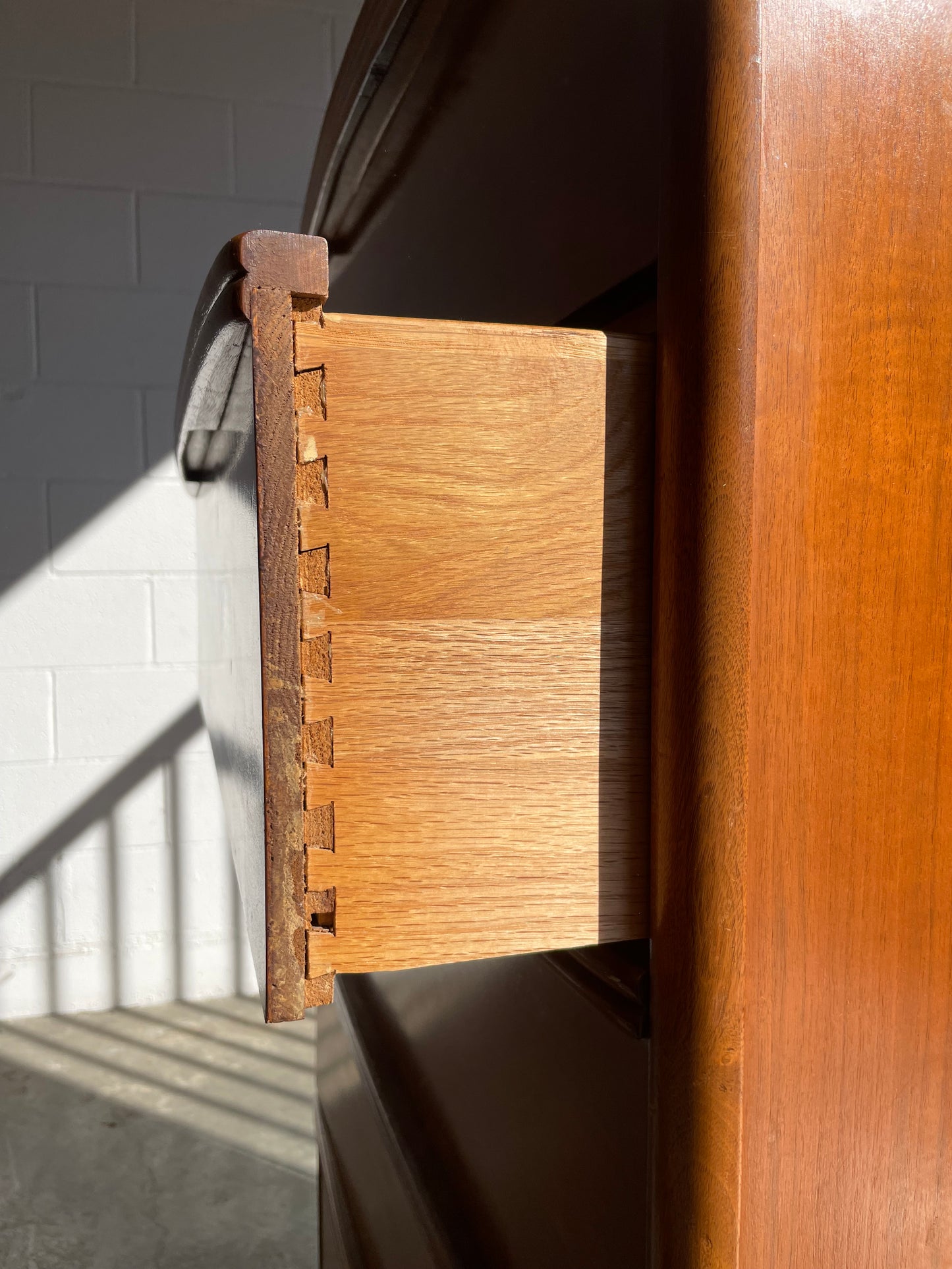 Solid Wood Five Drawer Highboy Dresser