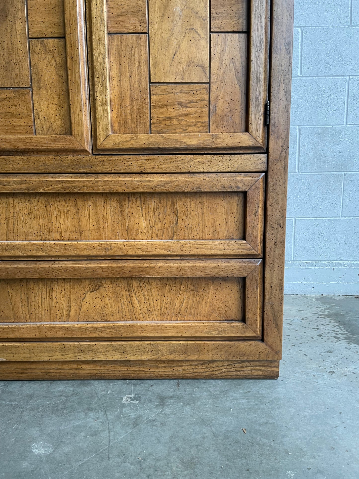 Vintage Dixie Mid Century Modern Armoire